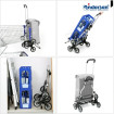 Treppensteiger Royal Shopper Fita - Chariot de courses 6 roues - Bleu - 47 L - Andersen Shopper Manufaktur