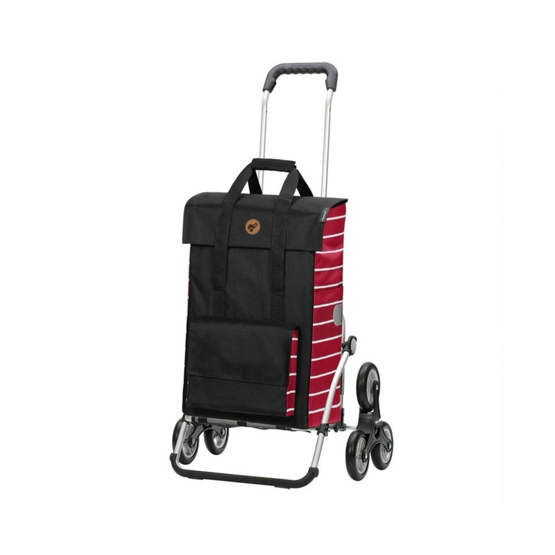 Treppensteiger Royal Shopper Jella - Chariot de courses 6 roues - Rouge - 49 L - Andersen Shopper Manufaktur