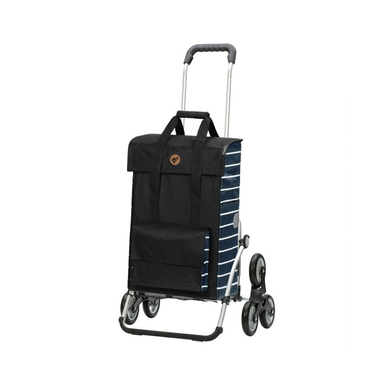 Treppensteiger Royal Shopper Jella - Chariot de courses 6 roues - Bleu - 49 L - Andersen Shopper Manufaktur
