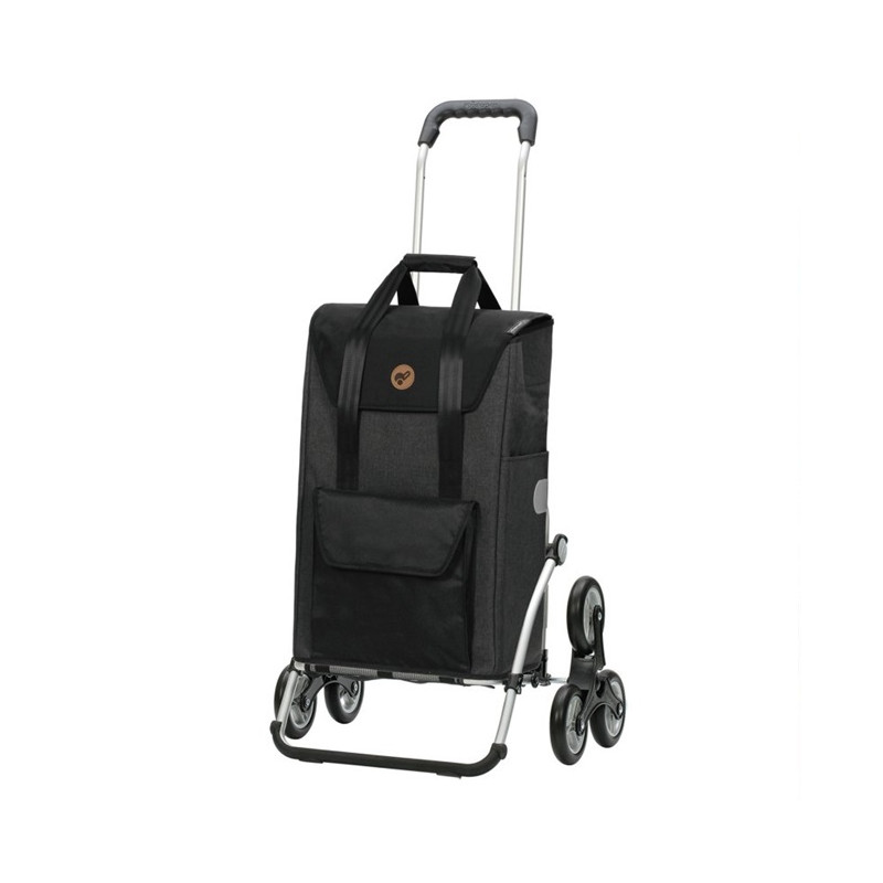 Treppensteiger Royal Shopper Senta 2.0 - Chariot de courses 6 roues - Noir - 49 L - Andersen Shopper Manufaktur