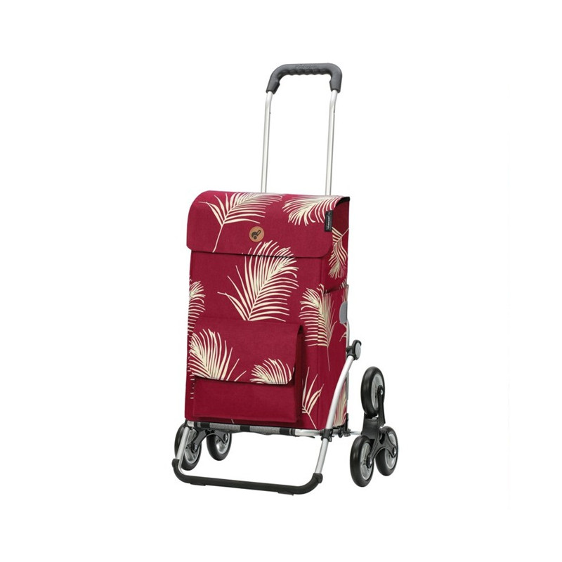 Treppensteiger Royal Shopper Signe - Chariot de courses 6 roues - Rouge - 51 L - Andersen Shopper Manufaktur