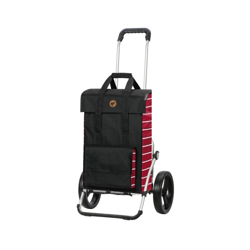 Royal Shopper Jella - Chariot de courses 2 roues - Rouge - 49 L - Andersen Shopper Manufaktur