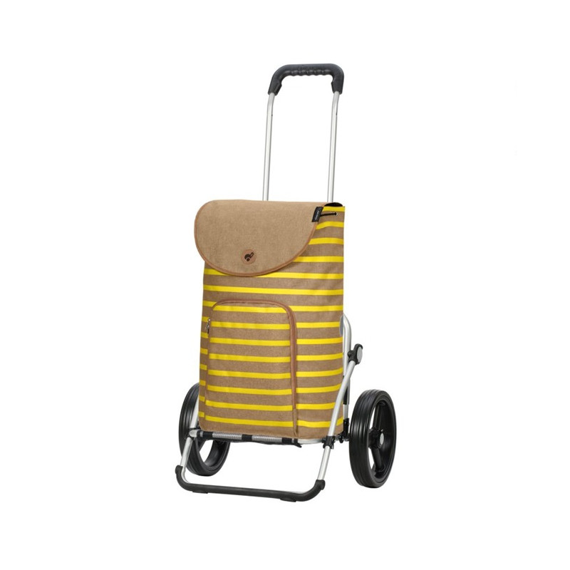Royal Shopper Eske - Chariot de courses 2 roues - Jaune - 47 L - Andersen Shopper Manufaktur
