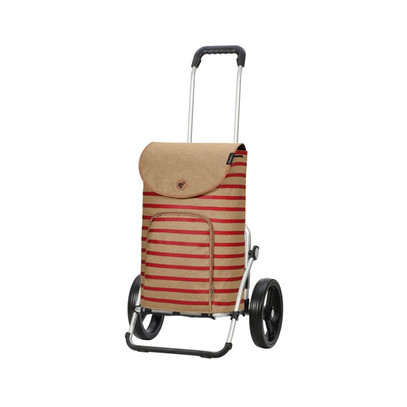 Royal Shopper Eske - Chariot de courses 2 roues - Rouge - 47 L - Andersen Shopper Manufaktur