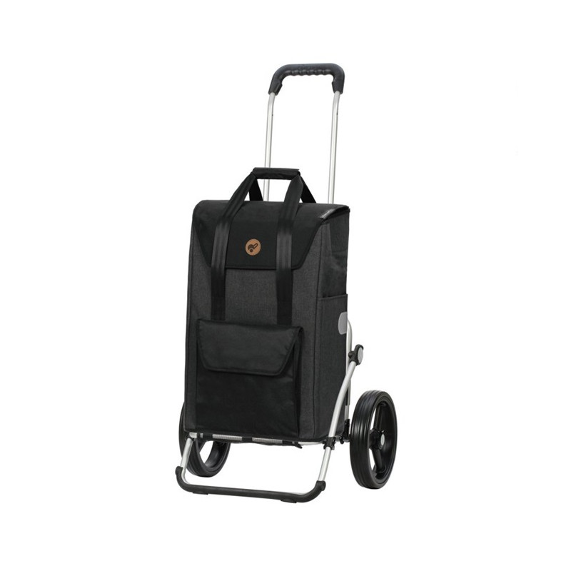 Royal Shopper Senta 2.0 - Chariot de courses 2 roues - Noir - 49 L - Andersen Shopper Manufaktur