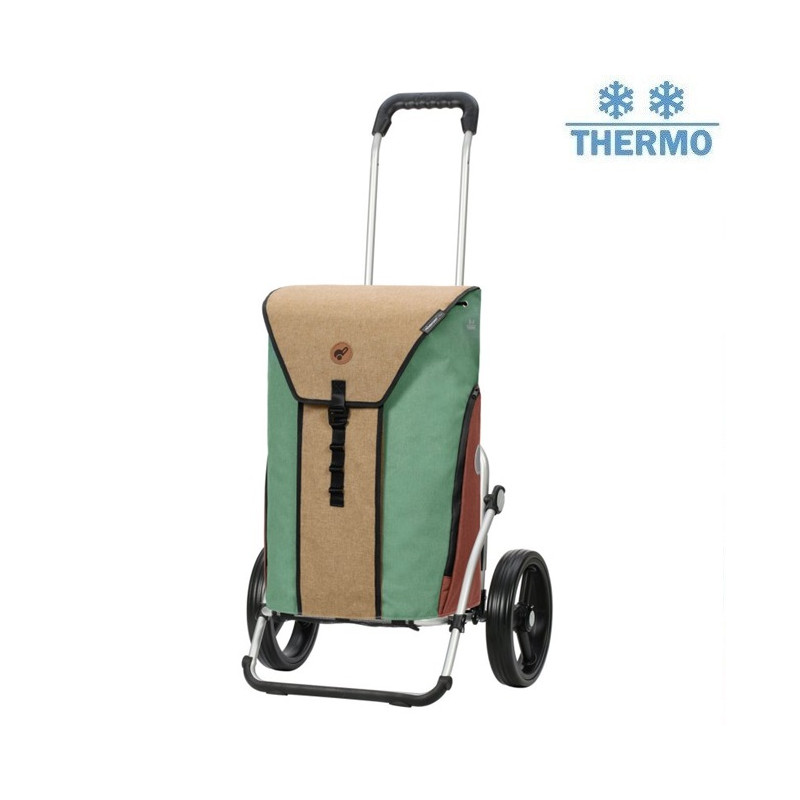 Royal Shopper Oli.P 2.0 - Chariot de courses 2 roues - Beige - 50 L - Andersen Shopper Manufaktur