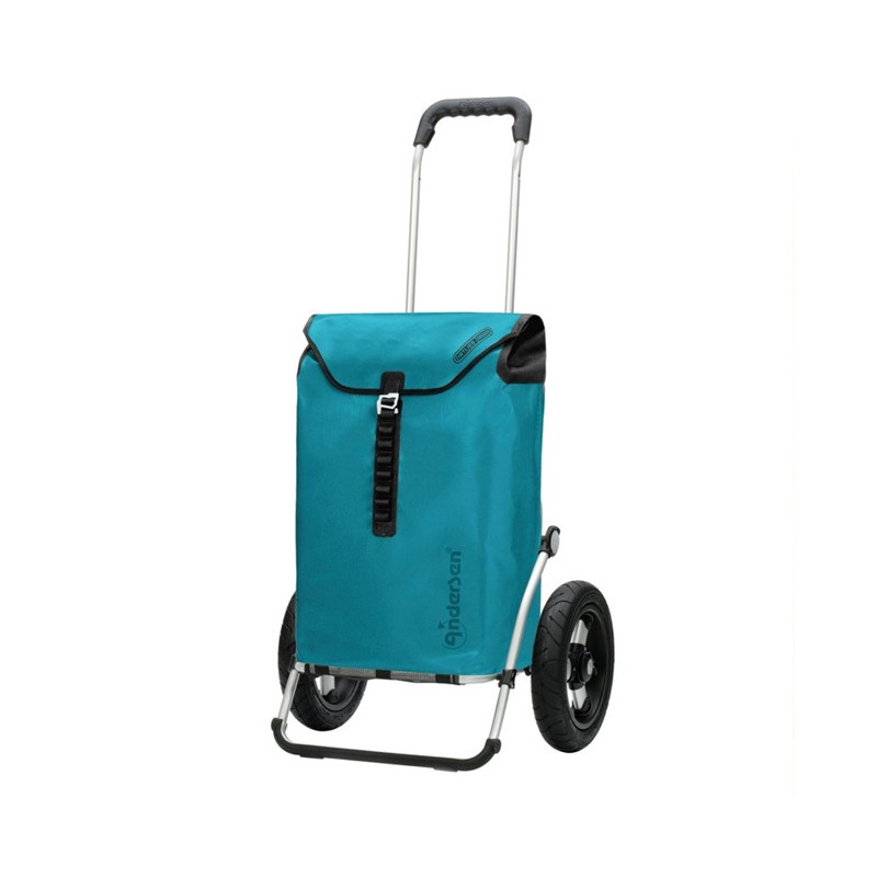 Royal Shopper Ortlieb - Chariot de courses 2 roues - Pétrole- 49 L - Andersen Shopper Manufaktur