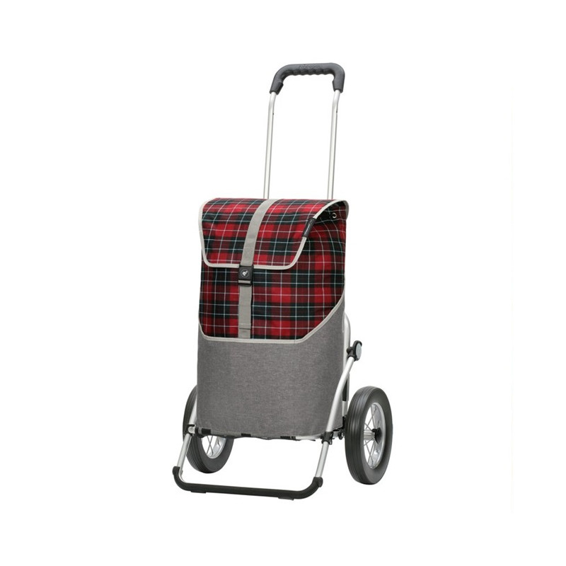 Royal Shopper Gese - Chariot de courses 2 roues - Rouge - 46 L - Andersen Shopper Manufaktur