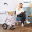 Royal Shopper Tyra - Chariot de courses 2 roues - Zebre - 46 L - Andersen Shopper Manufaktur
