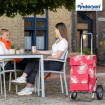 Royal Shopper Signe - Chariot de courses 2 roues - Rouge - 51 L - Andersen Shopper Manufaktur