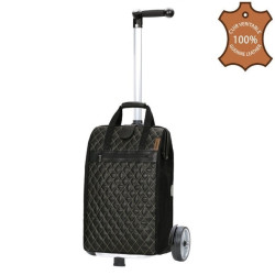 Unus Shopper Inra - Chariot de courses 2 roues - Marron - 44 L - Andersen Shopper Manufaktur