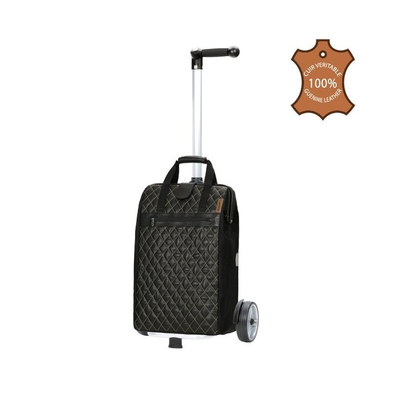 Unus Shopper Inra - Chariot de courses 2 roues - Marron - 44 L - Andersen Shopper Manufaktur