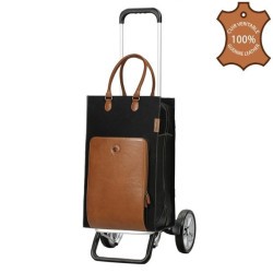 Alu Star Shopper Charu - Chariot de courses 2 roues - Marron - 49 L - Andersen Shopper Manufaktur
