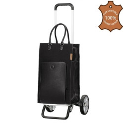 Alu Star Shopper Charu - Chariot de courses 2 roues - Noir - 49 L - Andersen Shopper Manufaktur