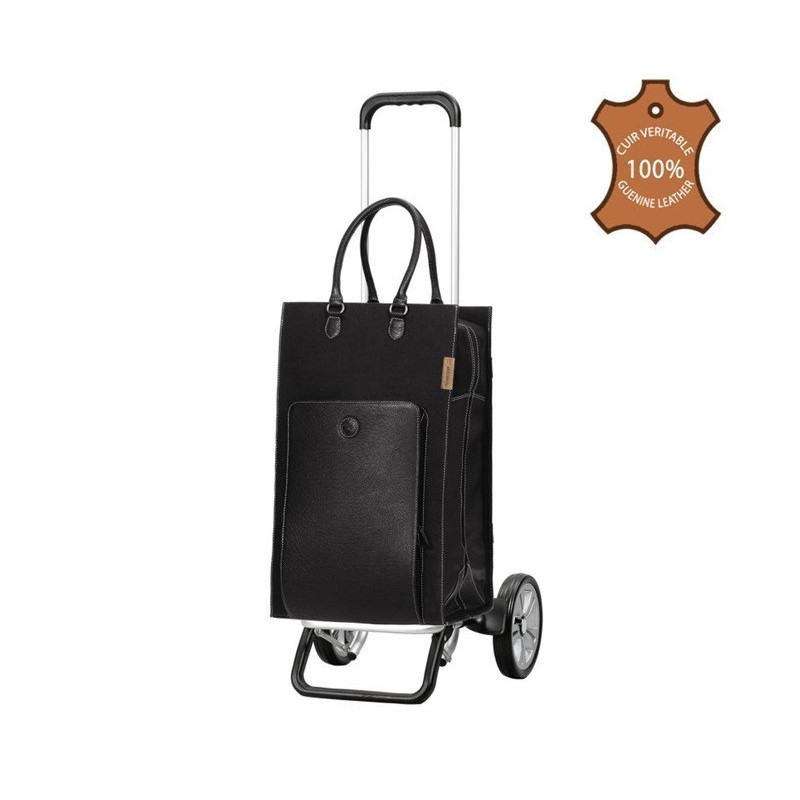 Alu Star Shopper Charu - Chariot de courses 2 roues - Noir - 49 L - Andersen Shopper Manufaktur