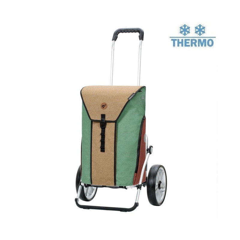 Royal Shopper Oli.P 2.0 - Chariot de courses 2 roues - Beige - 50 L - Andersen Shopper Manufaktur