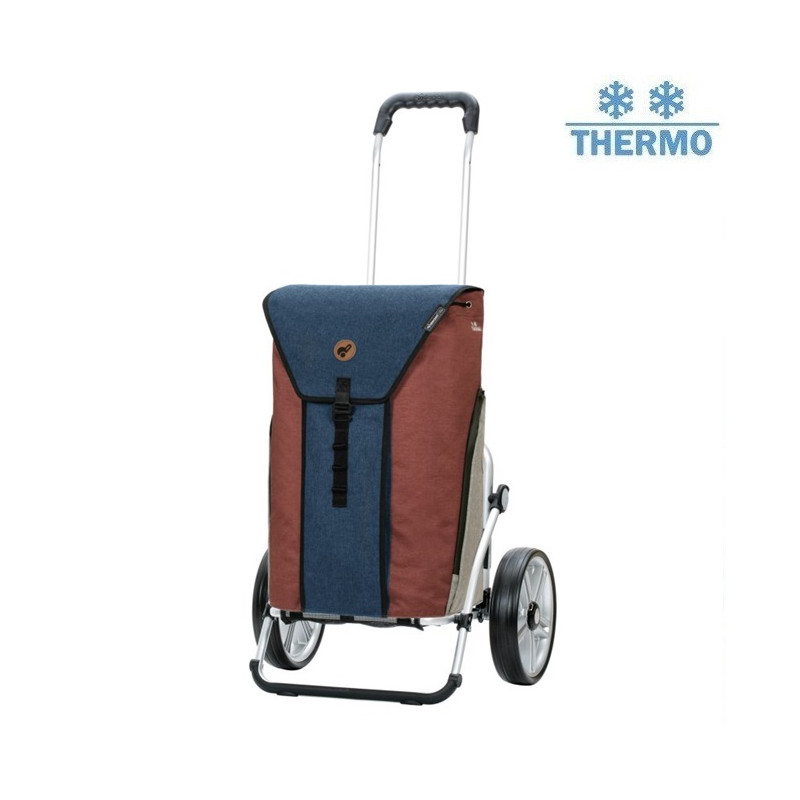 Royal Shopper Oli.P 2.0 - Chariot de courses 2 roues - Bleu - 50 L - Andersen Shopper Manufaktur