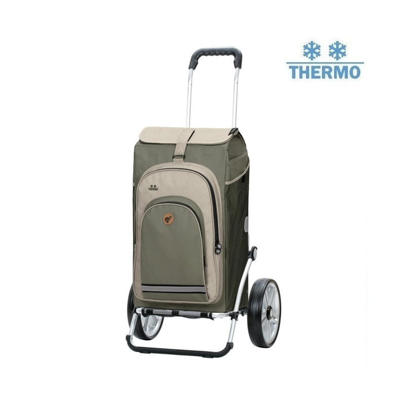 Royal Shopper Hydro 2.1 - Chariot de courses 2 roues - Gris - 62 L- Andersen Shopper Manufaktur