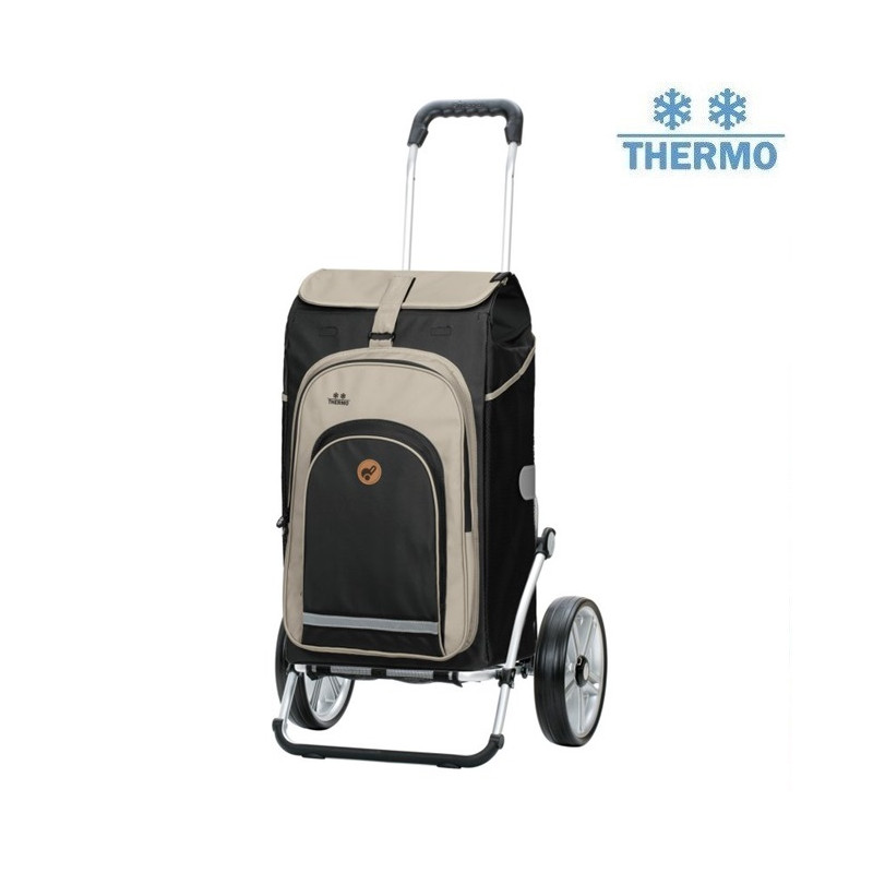 Royal Shopper Hydro 2.1 - Chariot de courses 2 roues - Noir- 62 L- Andersen Shopper Manufaktur