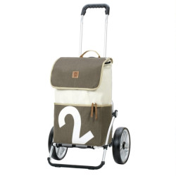 Royal Shopper 360° Mole - Chariot de courses 2 roues - Gris - 41 L - Andersen Shopper Manufaktur