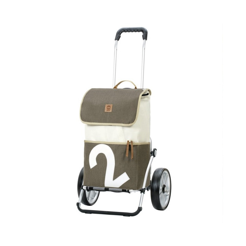 Royal Shopper 360° Mole - Chariot de courses 2 roues - Gris - 41 L - Andersen Shopper Manufaktur