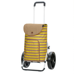Royal Shopper Eske - Chariot de courses 2 roues - Jaune - 47 L - Andersen Shopper Manufaktur