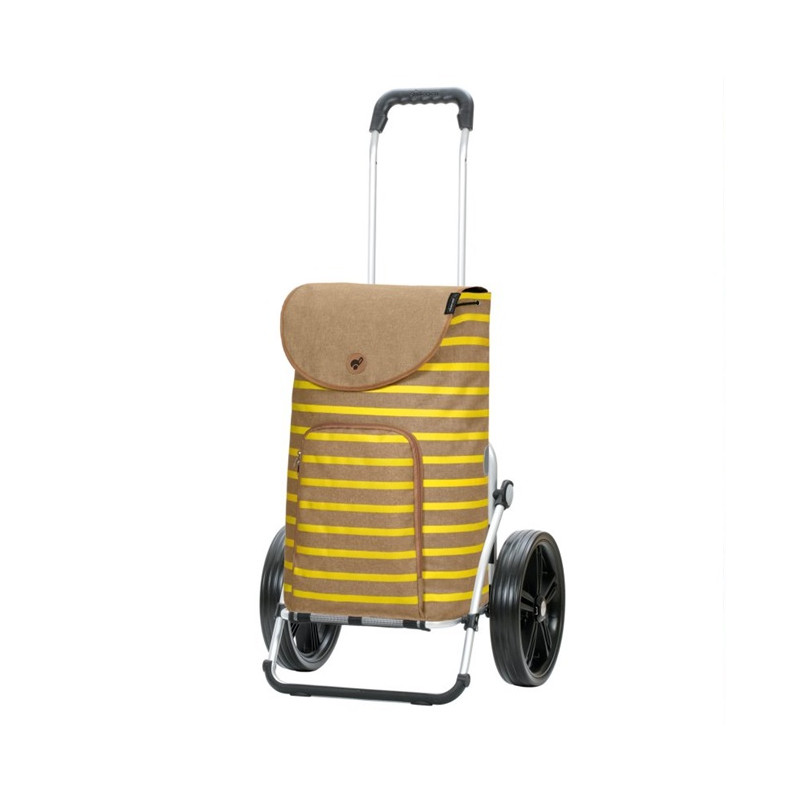 Royal Shopper Eske - Chariot de courses 2 roues - Jaune - 47 L - Andersen Shopper Manufaktur