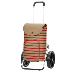 Royal Shopper Eske - Chariot de courses 2 roues - Rouge - 47 L - Andersen Shopper Manufaktur