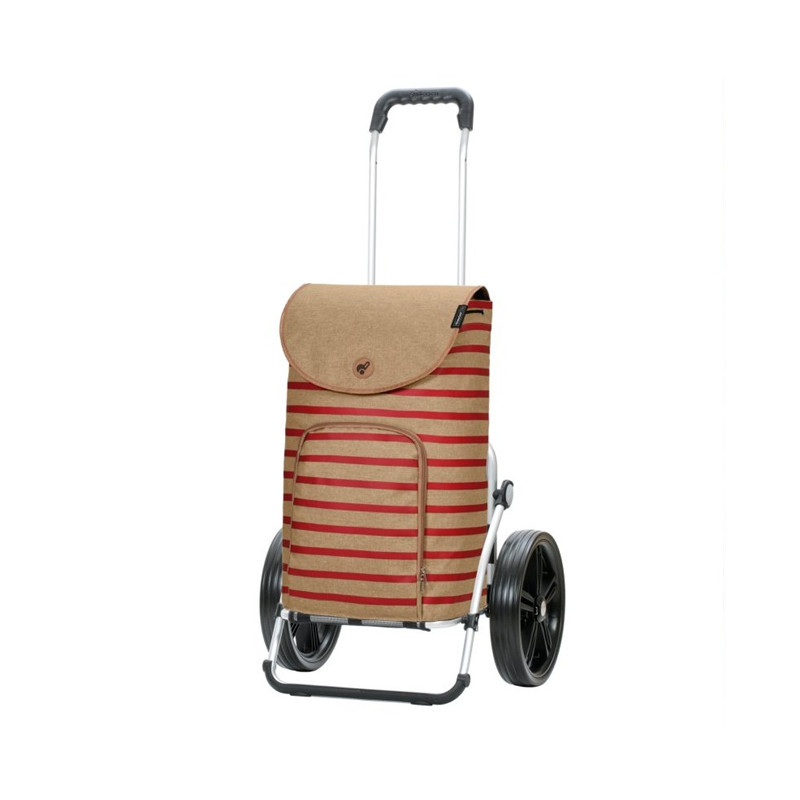 Royal Shopper Eske - Chariot de courses 2 roues - Rouge - 47 L - Andersen Shopper Manufaktur