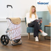 Royal Shopper Tyra - Chariot de courses 2 roues - Zèbre - 46 L - Andersen Shopper Manufaktur