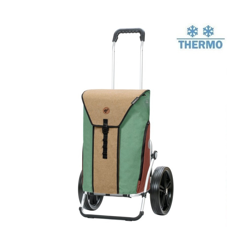 Royal Shopper Oli.P 2.0 - Chariot de courses 2 roues - Beige - 50 L - Andersen Shopper Manufaktur