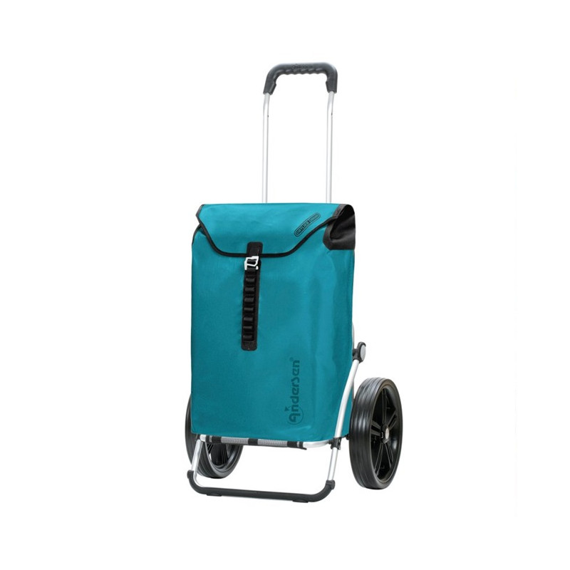 Royal Shopper Ortlieb - Chariot de courses 2 roues - Pétrole - 49 L - Andersen Shopper Manufaktur