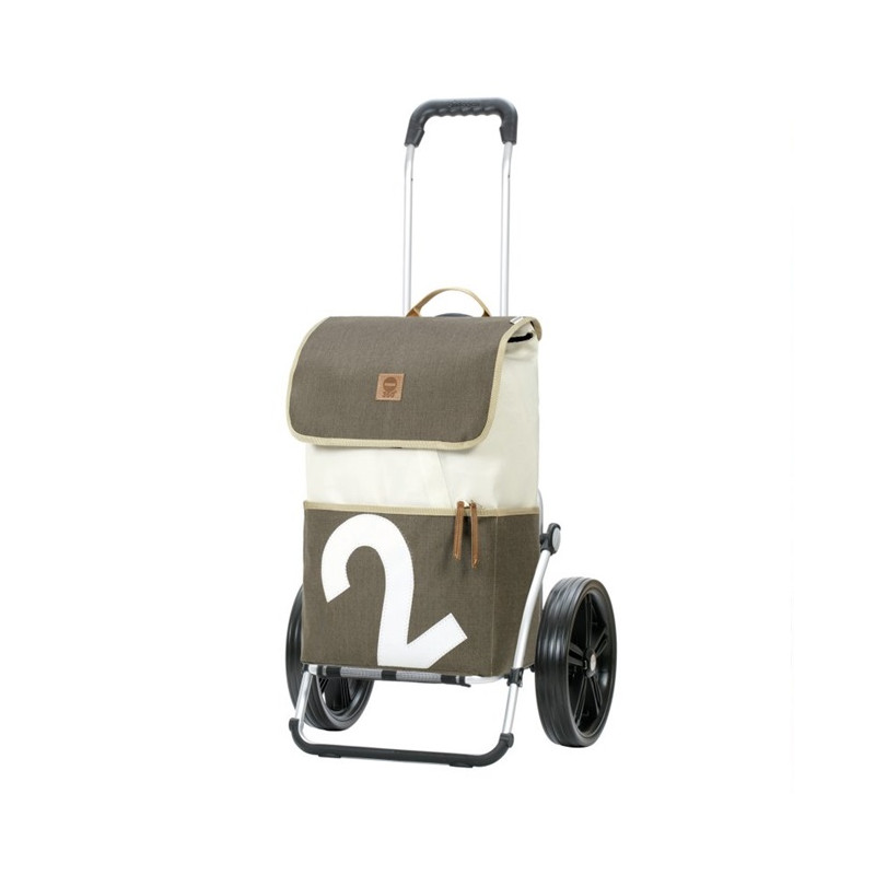 Royal Shopper 360° Mole - Chariot de courses 2 roues - Gris - 41 L - Andersen Shopper Manufaktur