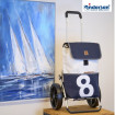 Royal Shopper 360° Mole - Chariot de courses 2 roues - Bleu - 41 L - Andersen Shopper Manufaktur