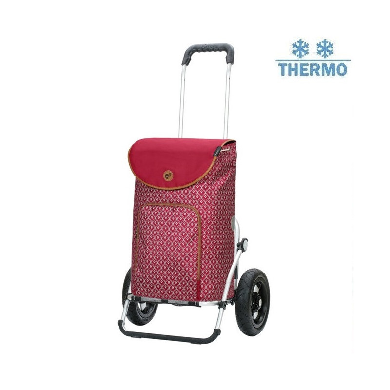 Royal Shopper Famke - Chariot de courses 2 roues - Rouge - 47 L - Andersen Shopper Manufaktur