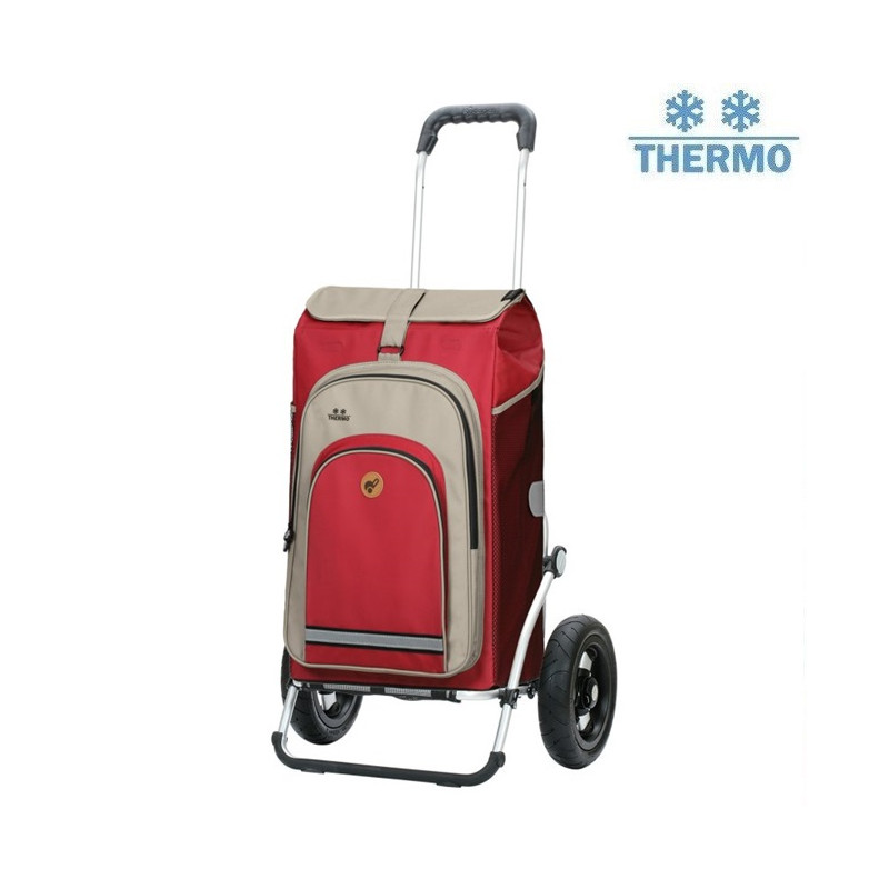 Royal Shopper Hydro 2.1 - Chariot de courses 2 roues - Rouge - 62 L - Andersen Shopper Manufaktur