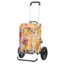 Royal Shopper Basil Bloom - Chariot de courses 2 roues - Jaune - 50 L - Andersen Shopper Manufaktur