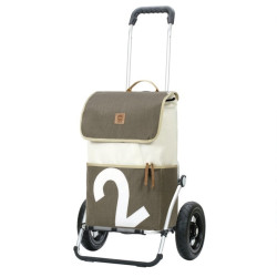 Royal Shopper 360° Mole - Chariot de courses 2 roues - Gris - 41 L - Andersen Shopper Manufaktur