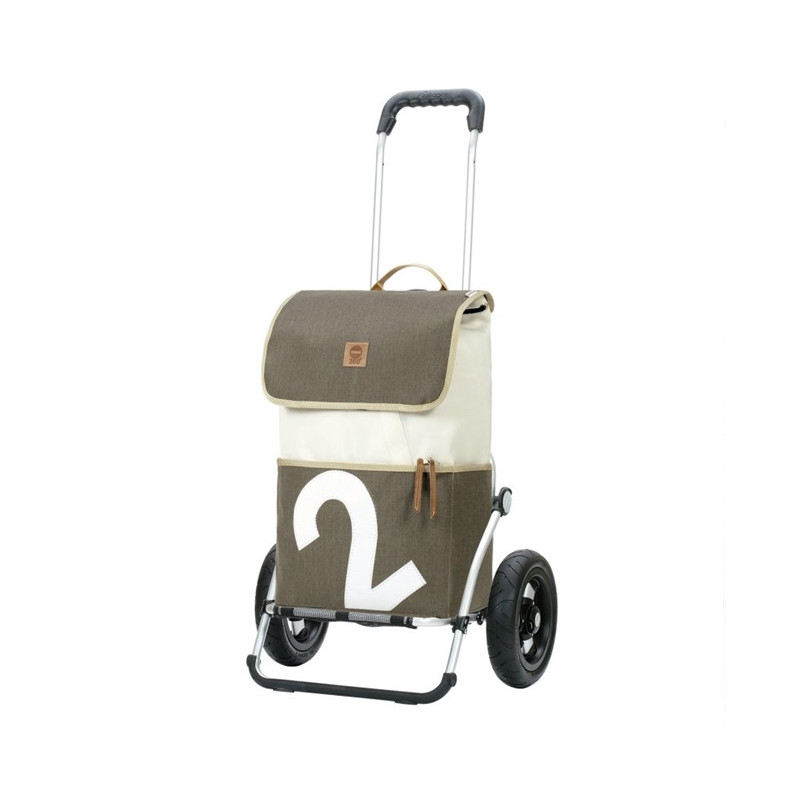 Royal Shopper 360° Mole - Chariot de courses 2 roues - Gris - 41 L - Andersen Shopper Manufaktur