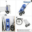Royal Shopper 360° Mole - Chariot de courses 2 roues - Bleu - 41 L - Andersen Shopper Manufaktur