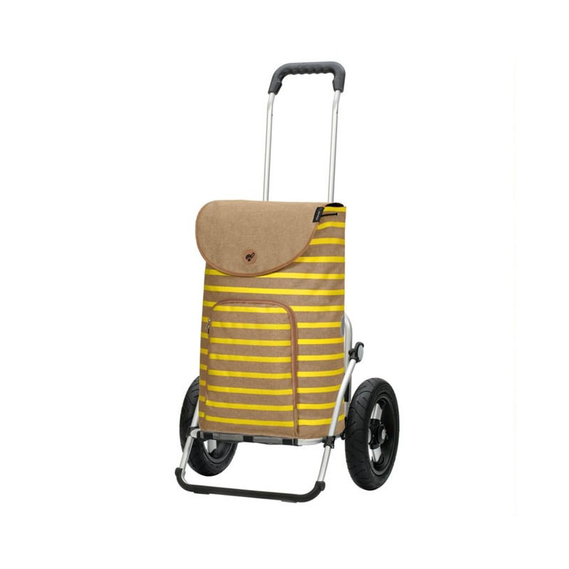 Royal Shopper Eske - Chariot de courses 2 roues - Jaune - 47 L - Andersen Shopper Manufaktur