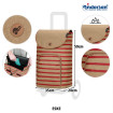 Royal Shopper Eske - Chariot de courses 2 roues - Rouge - 47 L - Andersen Shopper Manufaktur