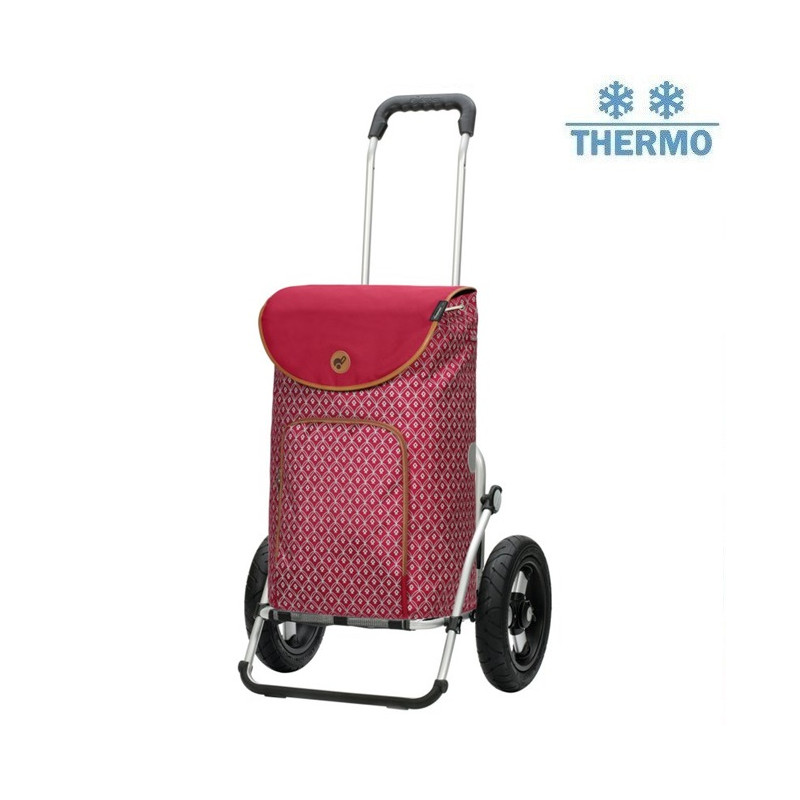Royal Shopper Famke - Chariot de courses 2 roues - Rouge - 47 L - Andersen Shopper Manufaktur