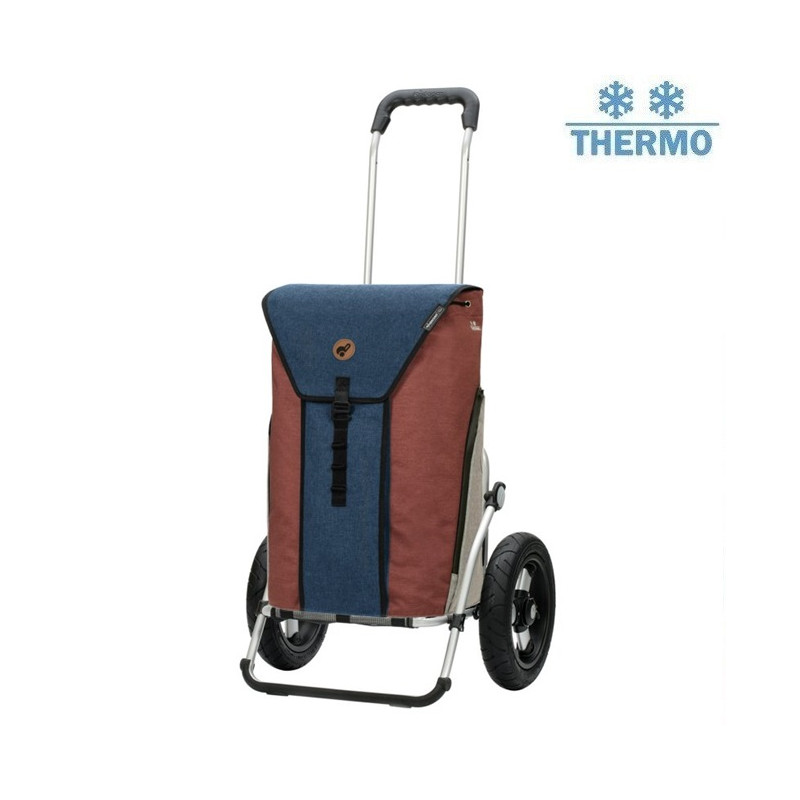Royal Shopper Oli.P 2.0 - Chariot de courses 2 roues - Bleu - 50 L - Andersen Shopper Manufaktur