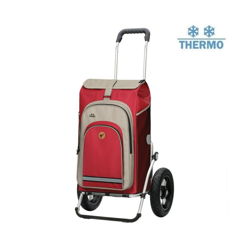 Royal Shopper Hydro 2.1 - Chariot de courses 2 roues - Rouge - 62 L - Andersen Shopper Manufaktur