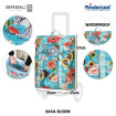 Royal Shopper Basil Bloom - Chariot de courses 2 roues - Bleu - 50 L - Andersen Shopper Manufaktur