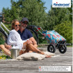 Royal Shopper Basil Bloom - Chariot de courses 2 roues - Bleu - 50 L - Andersen Shopper Manufaktur
