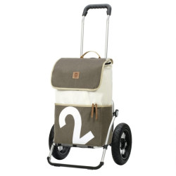 Royal Shopper 360° Mole - Chariot de courses 2 roues - Gris - 41 L - Andersen Shopper Manufaktur