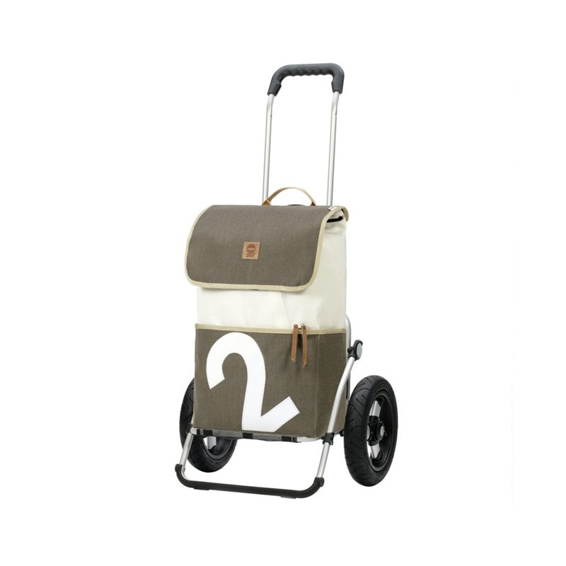 Royal Shopper 360° Mole - Chariot de courses 2 roues - Gris - 41 L - Andersen Shopper Manufaktur