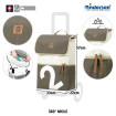 Royal Shopper 360° Mole - Chariot de courses 2 roues - Gris - 41 L - Andersen Shopper Manufaktur